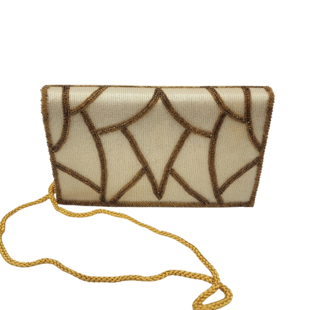 Vintage Walborg Hand beaded glass purse